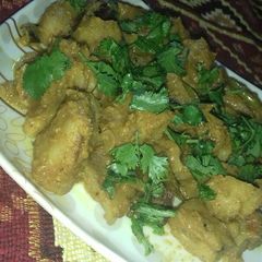 A picture of Kache kele ki dry sabji.