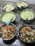 Salsas para tacos y patas flambeada