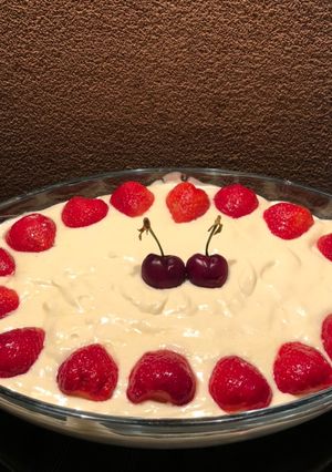O poză a rețetei Prăjitură cu mascarpone și căpșuni!.