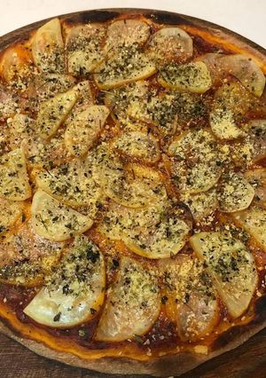 Una foto de Pizza casera de papas