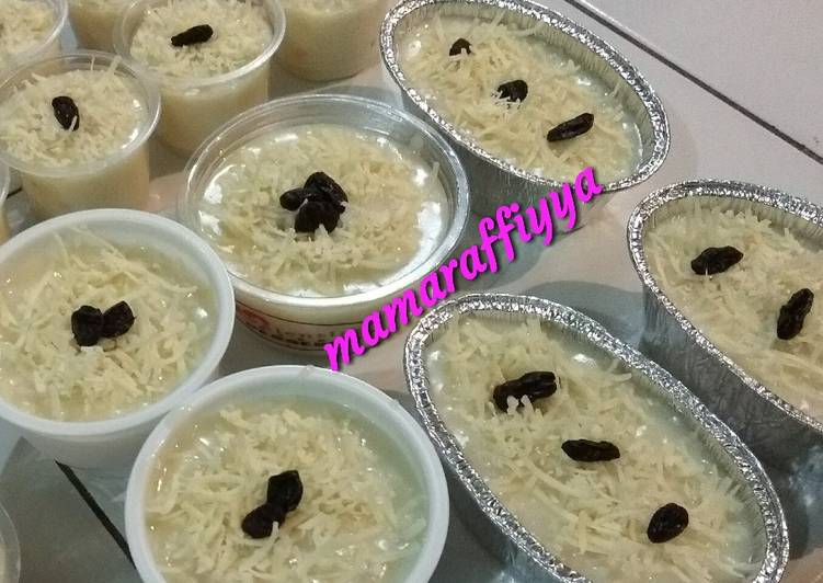 Klappertaart sederhana (No telur no panggang)