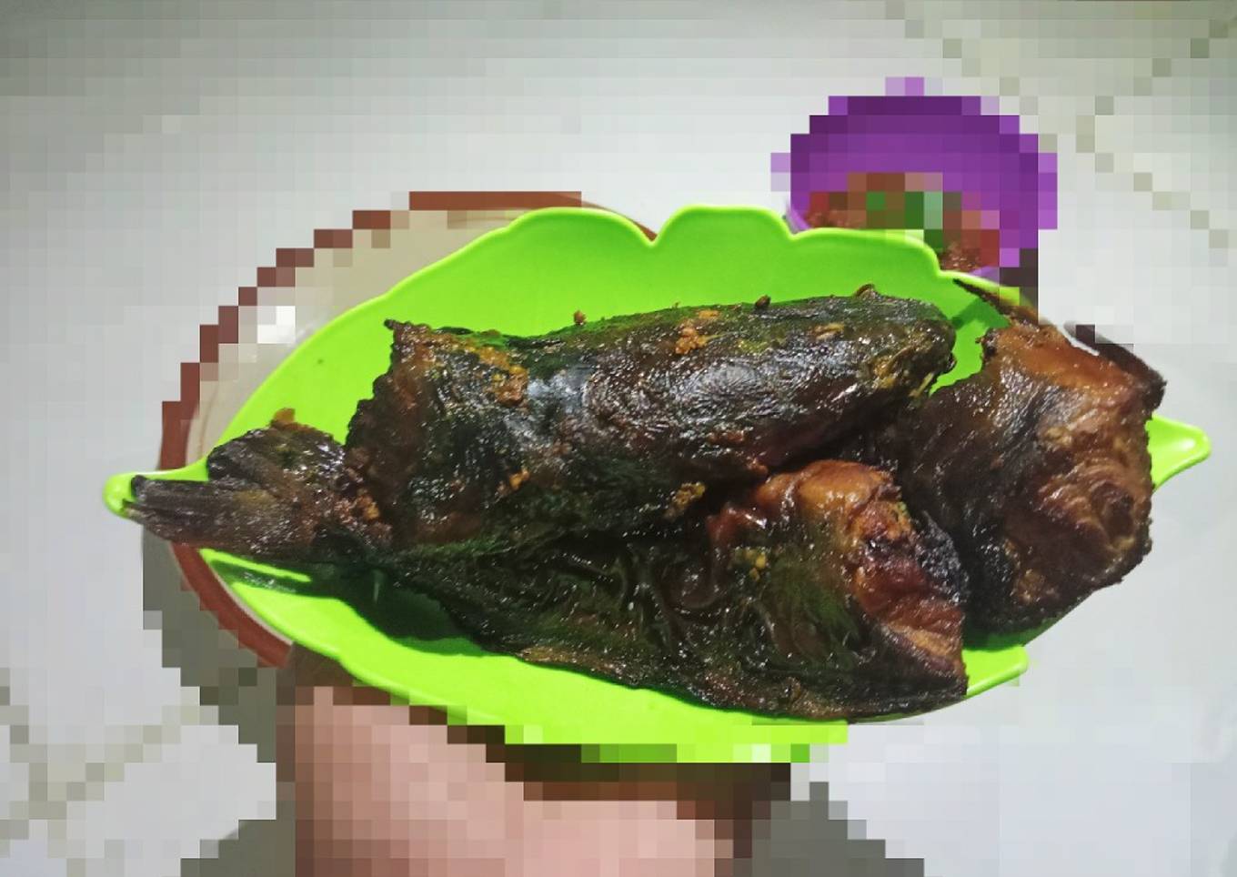 Ikan asap lele bakar gurih