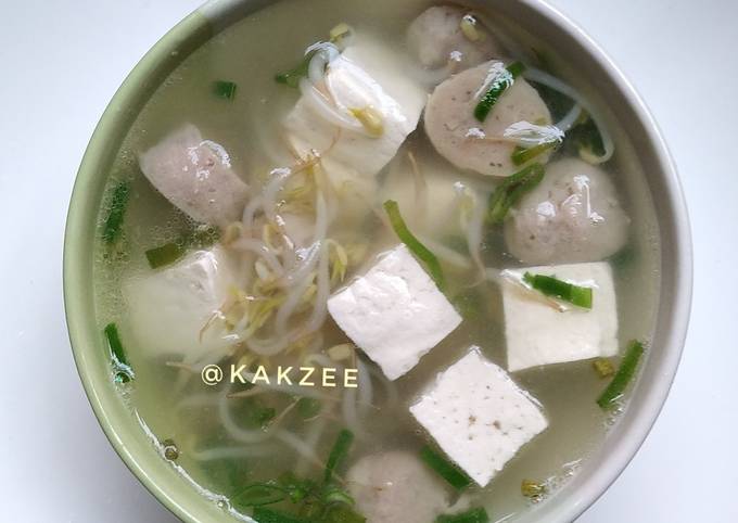 Resep Sop Tahu Tauge Bakso Oleh Kak Zee Cookpad