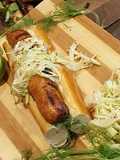 Chicken an Gorgonzola Sausage w/ a Fennel Apple Mustard Slaw