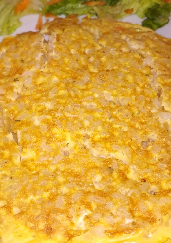Una foto de Tortilla rápida de arroz
