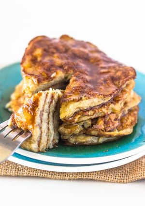 Una foto de Banana pancakes