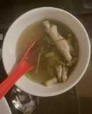 Thai spicy chicken feet soup. Tom Kai 🌶️