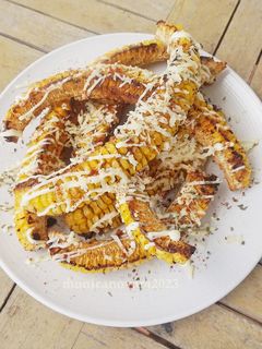Foto resep Spicy Garlic Cheese Corn Ribs
