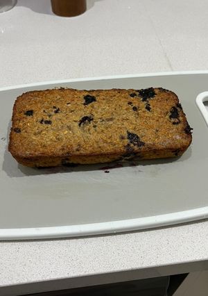 Una foto de Budín avena y banana