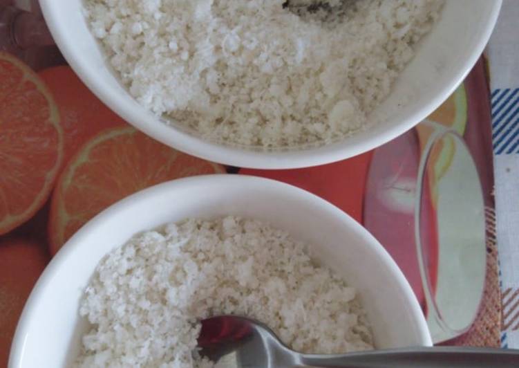 Rice flour puttu
