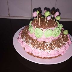 A picture of Ice cream cake.