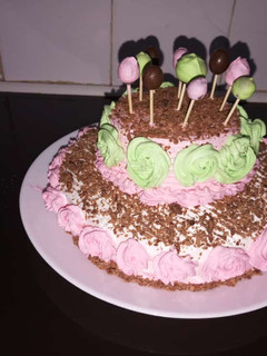 A picture of Ice cream cake.
