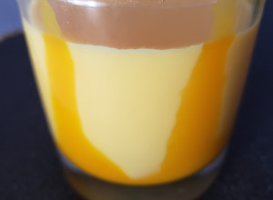 A picture of Mango smoothie or indian mango lassi.