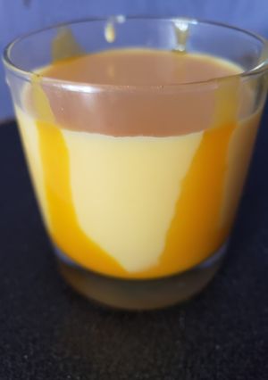 A picture of Mango smoothie or indian mango lassi.