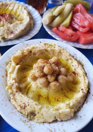 صورة لوصفة حمص بزيت الزيتون