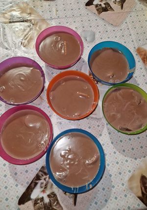 Csokis puding keksszel recept fotója
