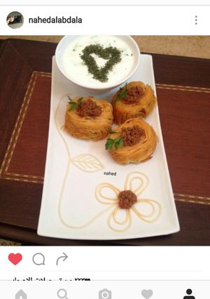 صورة لوصفة مكرونة بقوالب الكب كيك