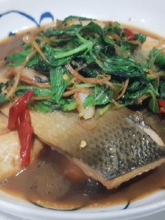 塔香虱目魚肚(醬燒) 的食譜成品照片