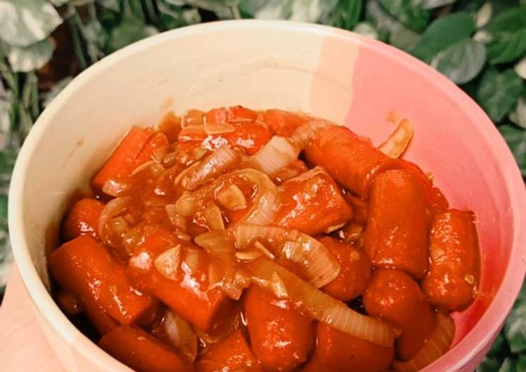 Resep Sosis Asam Manis | Cara Membuat Sosis Asam Manis Yang Mudah Dan Praktis