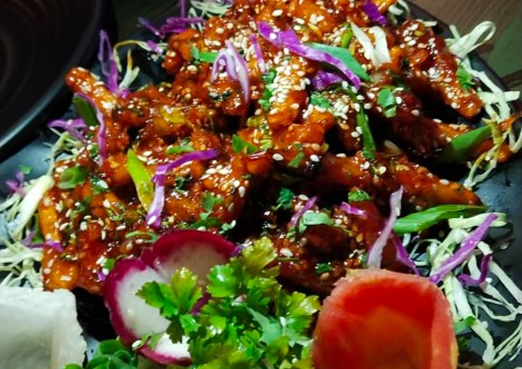 Simple Way to Cook Perfect Honey chilli chicken