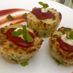 A picture of Poha muffins.