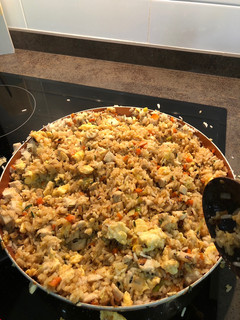 Una foto de Arroz al estilo Benihana