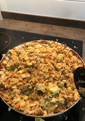 Una foto de Arroz al estilo Benihana