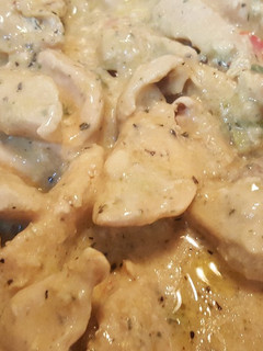 Una foto de Pollo en salsa bechamel