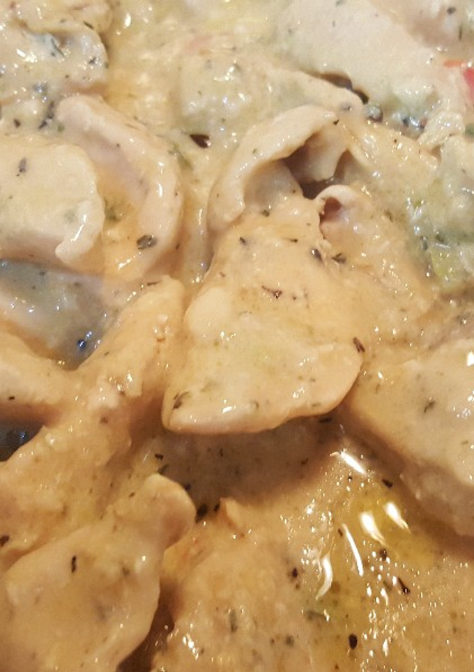 Una foto de Pollo en salsa bechamel