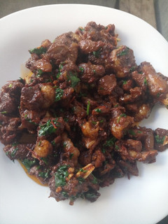 A picture of Mutton fry.