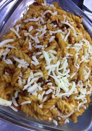 صورة لوصفة معكرونة باللحمة