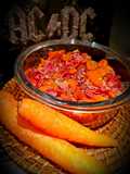 Carottes fondantes au parmesan et coppa