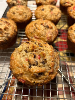 A picture of Banana Split Muffins.