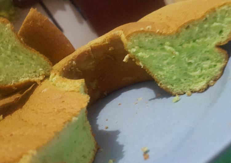 Resep Siffon pandan lembut loyang tulban biasa..😚, Bikin Ngiler