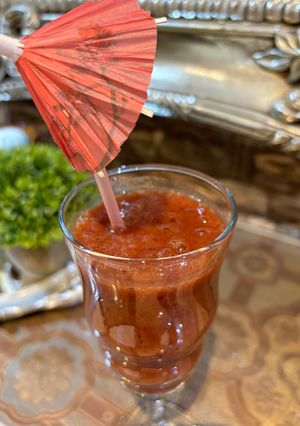 صورة لوصفة 159 عصير كوكتيل🍊🥭🍒
