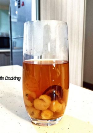 Hình của món Nhãn Nhục Táo Đỏ Trà (nước mát)/ Longan Cha 龙眼茶.