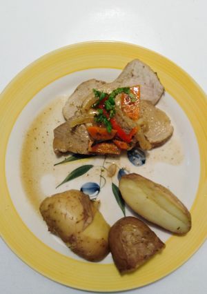 Una foto de Pulpa de cerdo al horno
