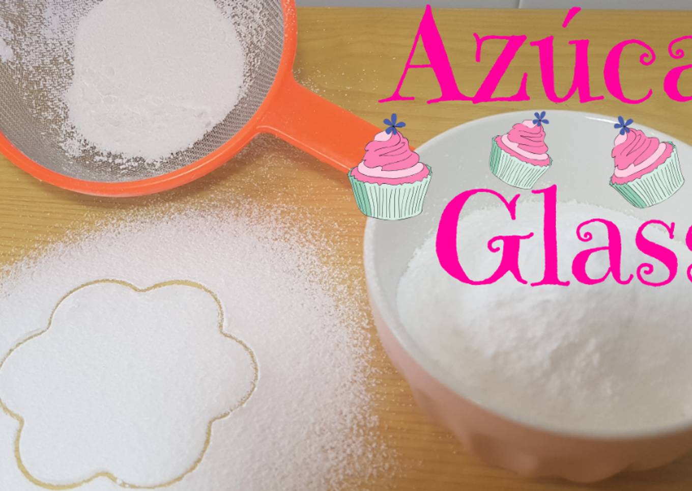 Cómo hacer azúcar glass casero fácil y rápido