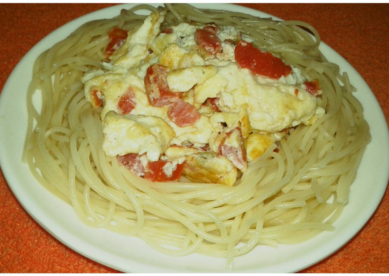 Spaghetti & eggs