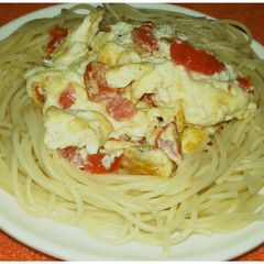 A picture of Spaghetti & eggs.