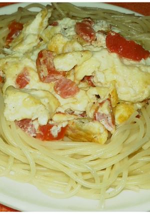 A picture of Spaghetti & eggs.
