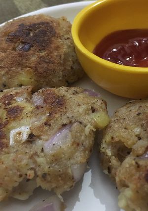 A picture of Leftover chapati ki tikki.