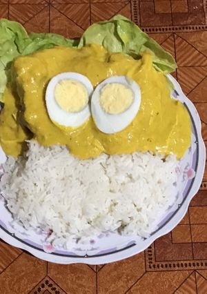 Una foto de Ají de pollo