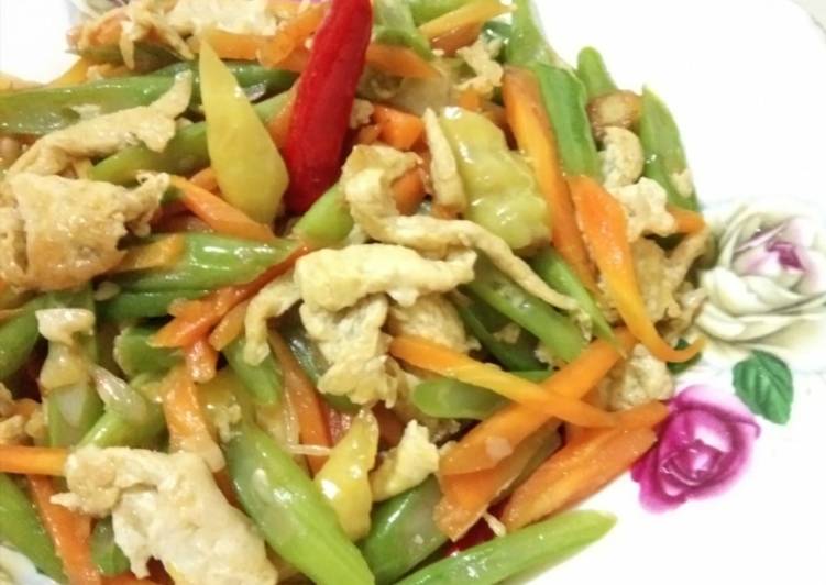 Resep: Orak Arik (wortel, buncis, telur) Rumahan