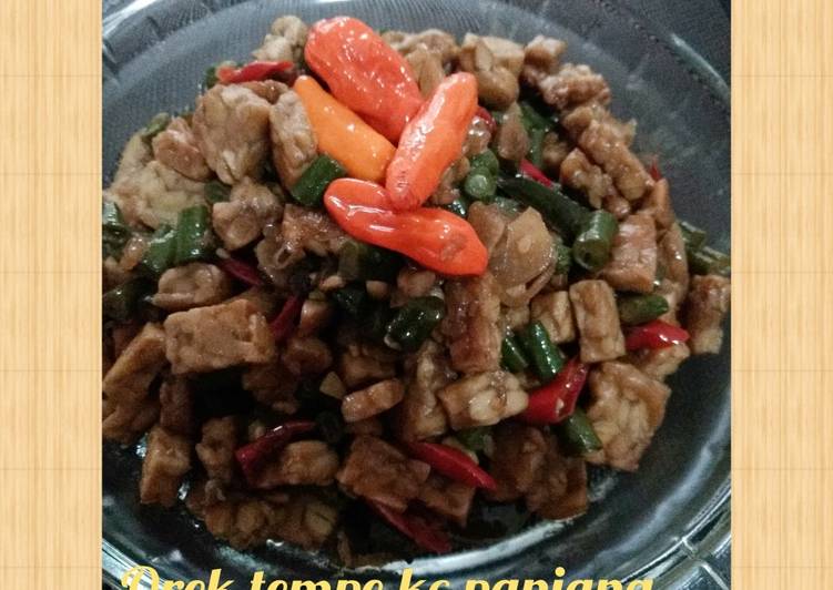 Bahan Menyiapkan #32. Orek tempe kacang panjang Anti Gagal