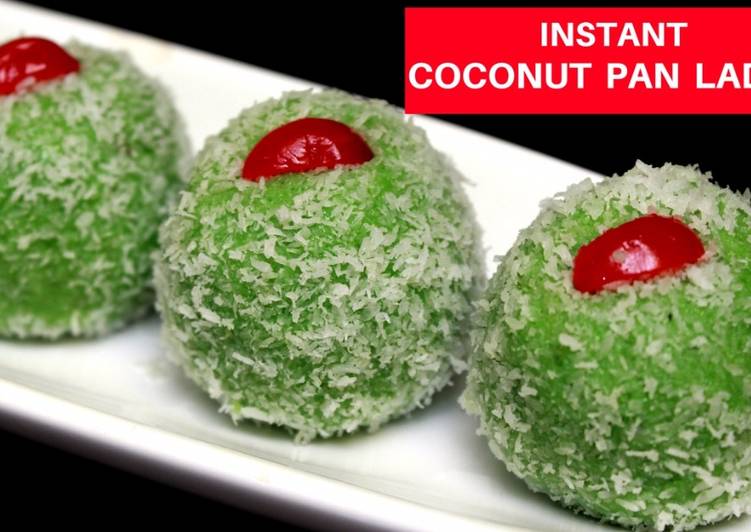 Pan Laddu | Paan Laddu | Coconut &amp; Betel Leaves Balls | Pan Ke Ladoo