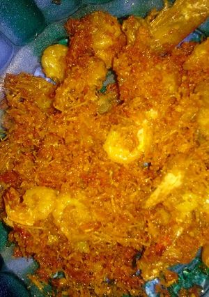 Foto resep Ayam + udang bumbu serundeng ala embu Fitiya