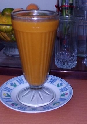 Una foto de Jugo de papaya con dulzura