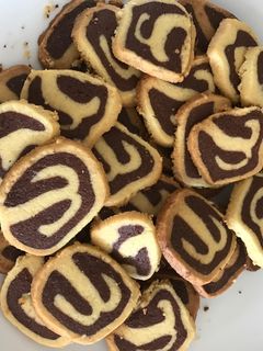 Foto resep Kue kering gulung coklat