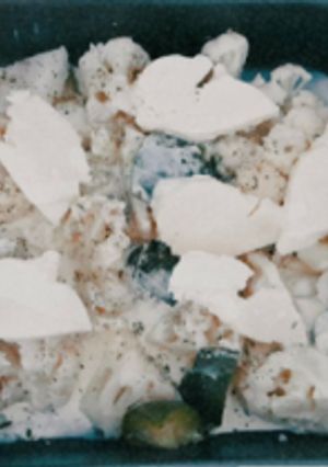 Una foto de Coliflor+verduritas gratinada